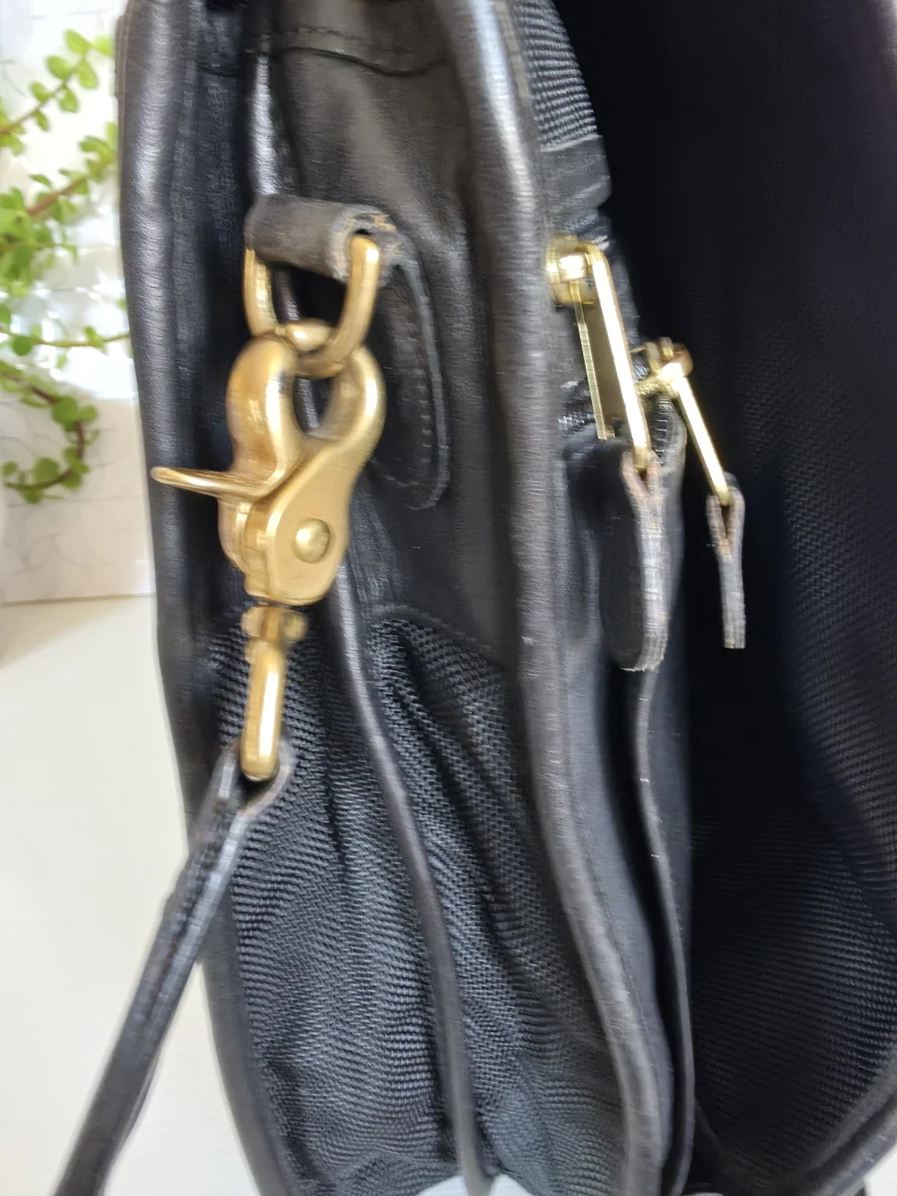 vintage Coach Metropolitan Hybrid ballistic nylon and leather briefcase